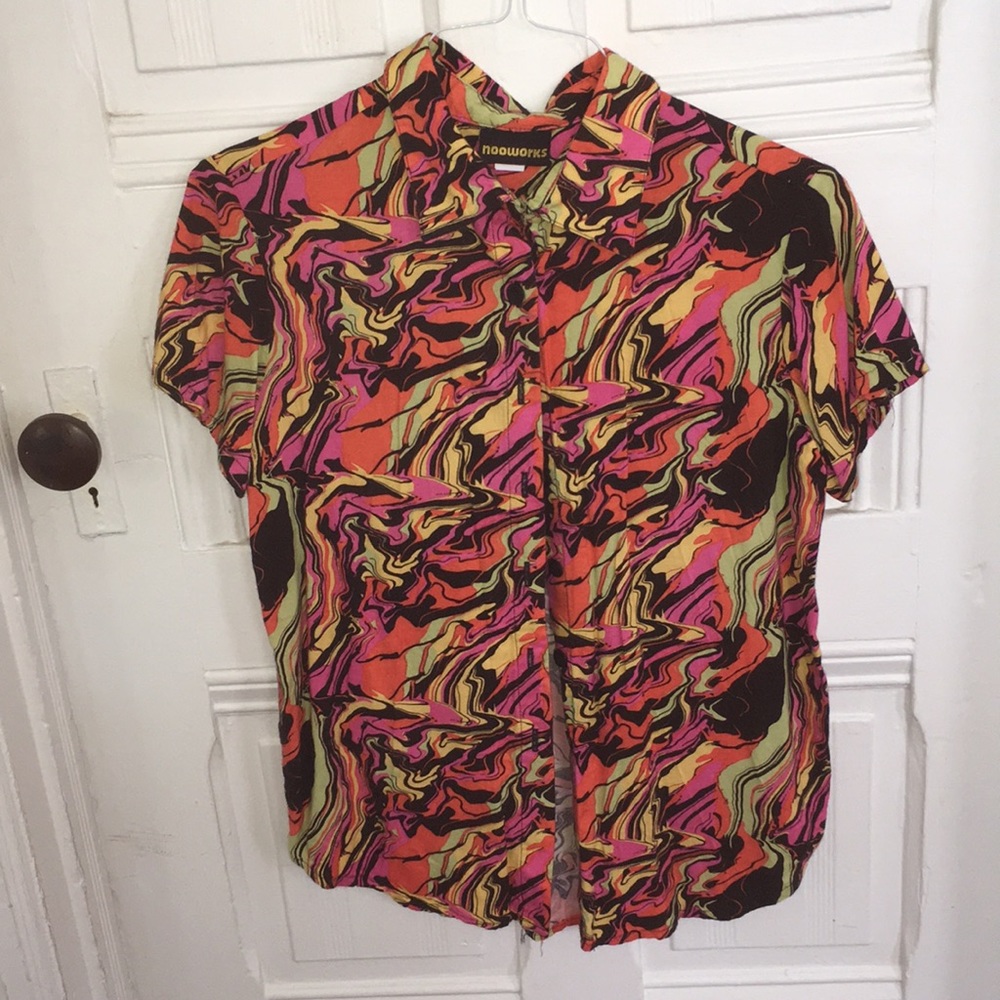 Nooworks button-down top.